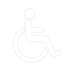 I need a white handicap icon with a transparent background